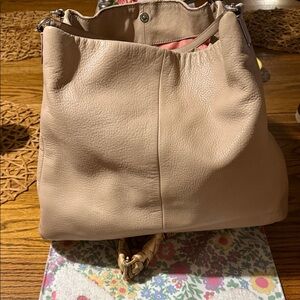 Coach Tan Leather Shoulder Bag